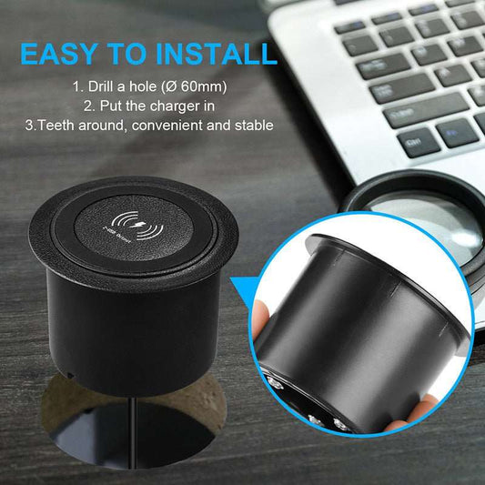 10W Fast Wireless QI Charger | Universal Liftable Desktop Charger for Huawei & Samsung