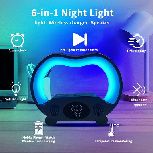 2024 New 6-in-1 Smart Remote Control LED Table Lamp