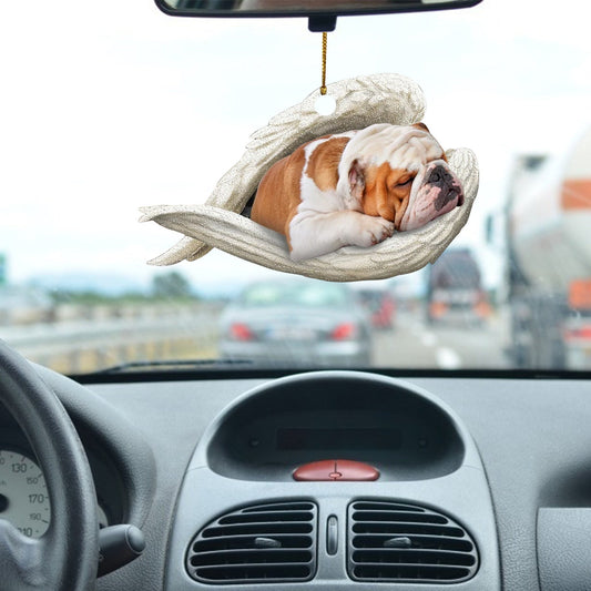 Car Pendant Sleeping Dog Angel Home Decor Acrylic Showcase Hanging Ornaments For Doors