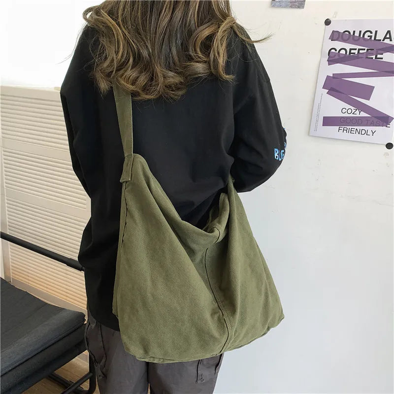 Women's Shoulder Bag Large Canvas Crossbody Bag