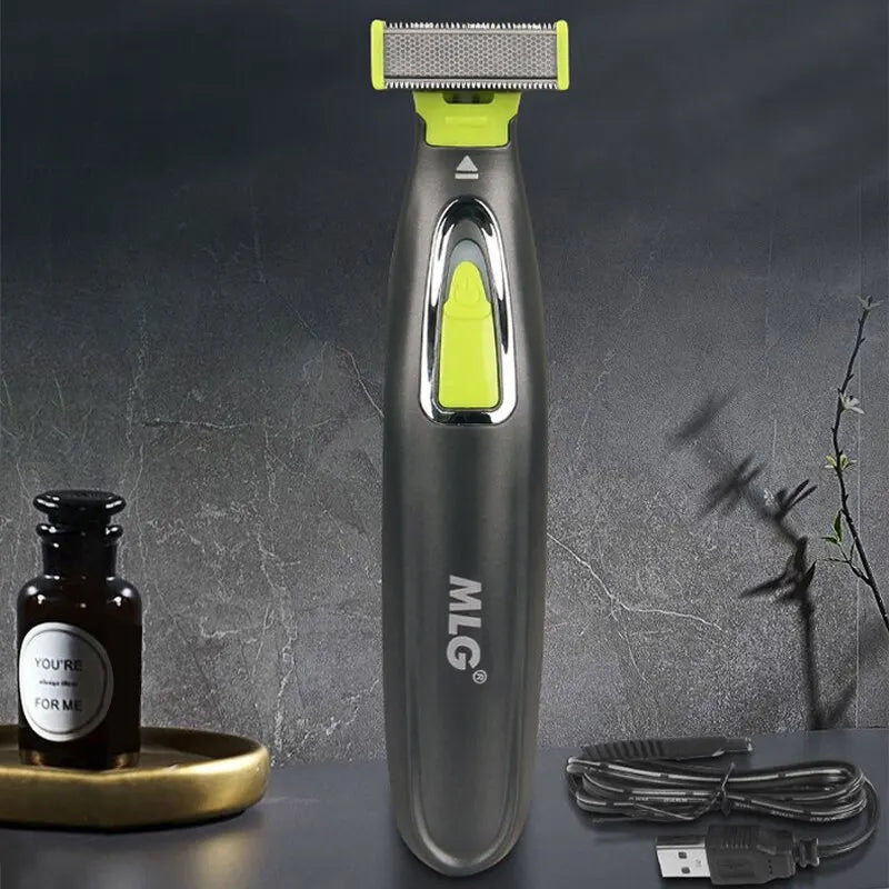 MLG Electric Shaver - Portable USB T-Shaped Blade Trimmer for Men & Women