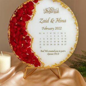 Varmala Preservation With Calendar – Wedding Memories Preservation Service