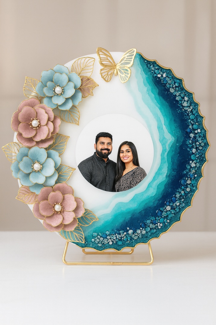 Resin Photo Table Top – Personalized Table Top – Customized Gifts