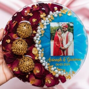 Varmala Preservation In Round Design Frame