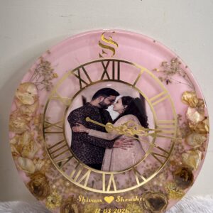 Varmala Preservation In Round Clock Design Frame (10inch)