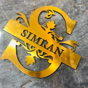 Customized Floral Name Alphabet