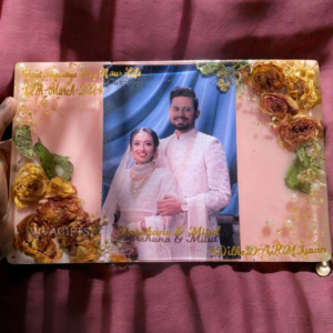 Wedding Mala Preservation Wall Hanging – Rectangular Varmala Preservation Design