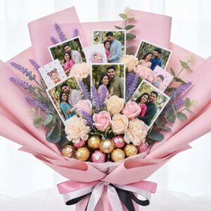 picture bouquet, customised picture bouquet, photo bouquet, cutom bouquet, diy bouquet, flower bouquet picture,