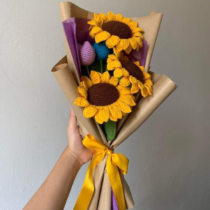 Handmade Crochet Sunflower Bouquets🌻