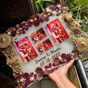 Resin Varmala Preservation Frame 9x12 inches