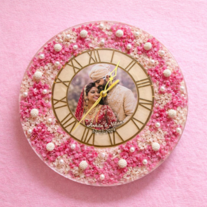 Varmala Preservation In Round Clock Design Frame (12inch)